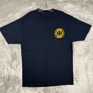 VTG Maui Fire Department Engine 11 Napili Hawaii Graphic T-Shirt Navy Mens L